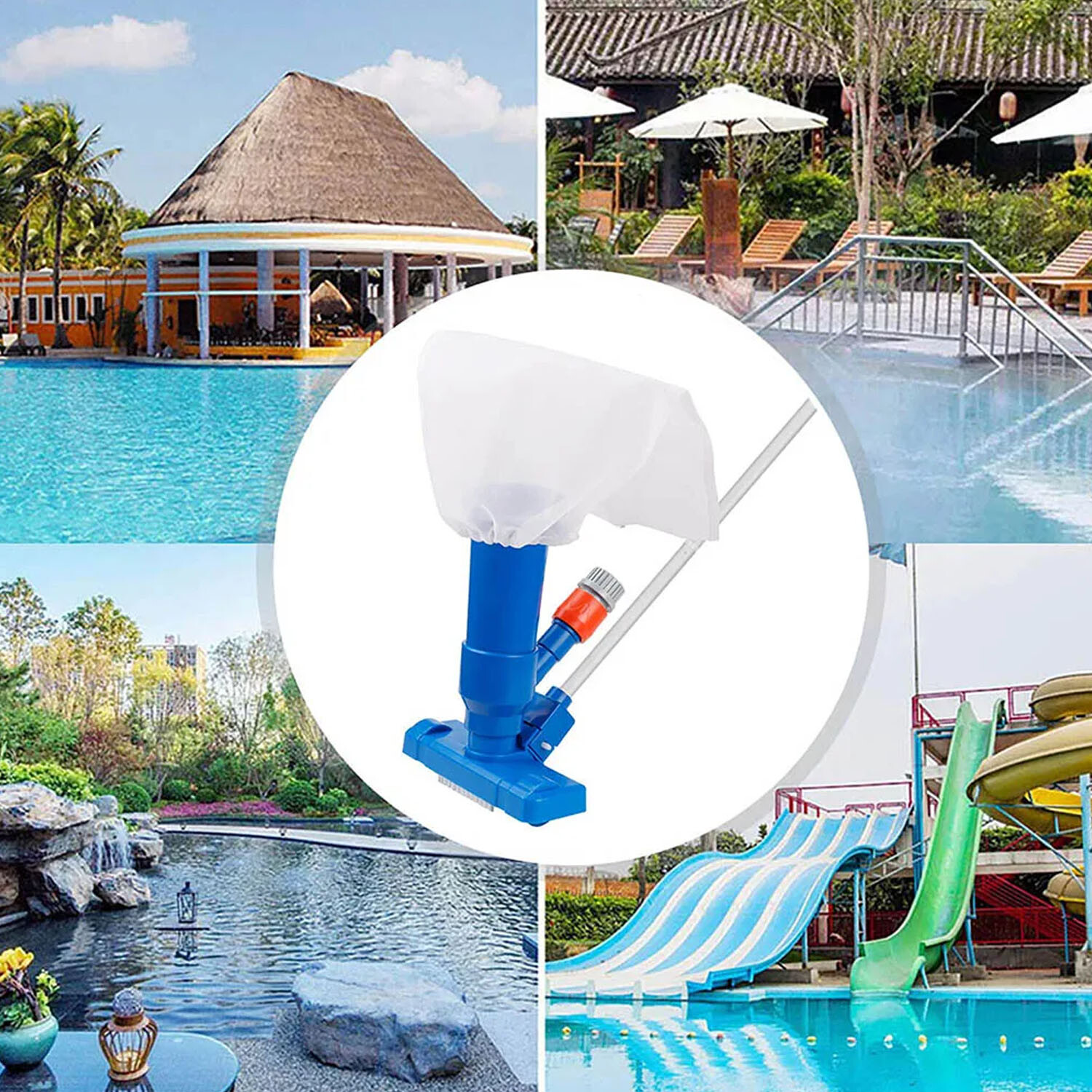 Upgraded Handheld Pool Vacuum for above Ground Pool – Swimming Pool Jet Cleaner