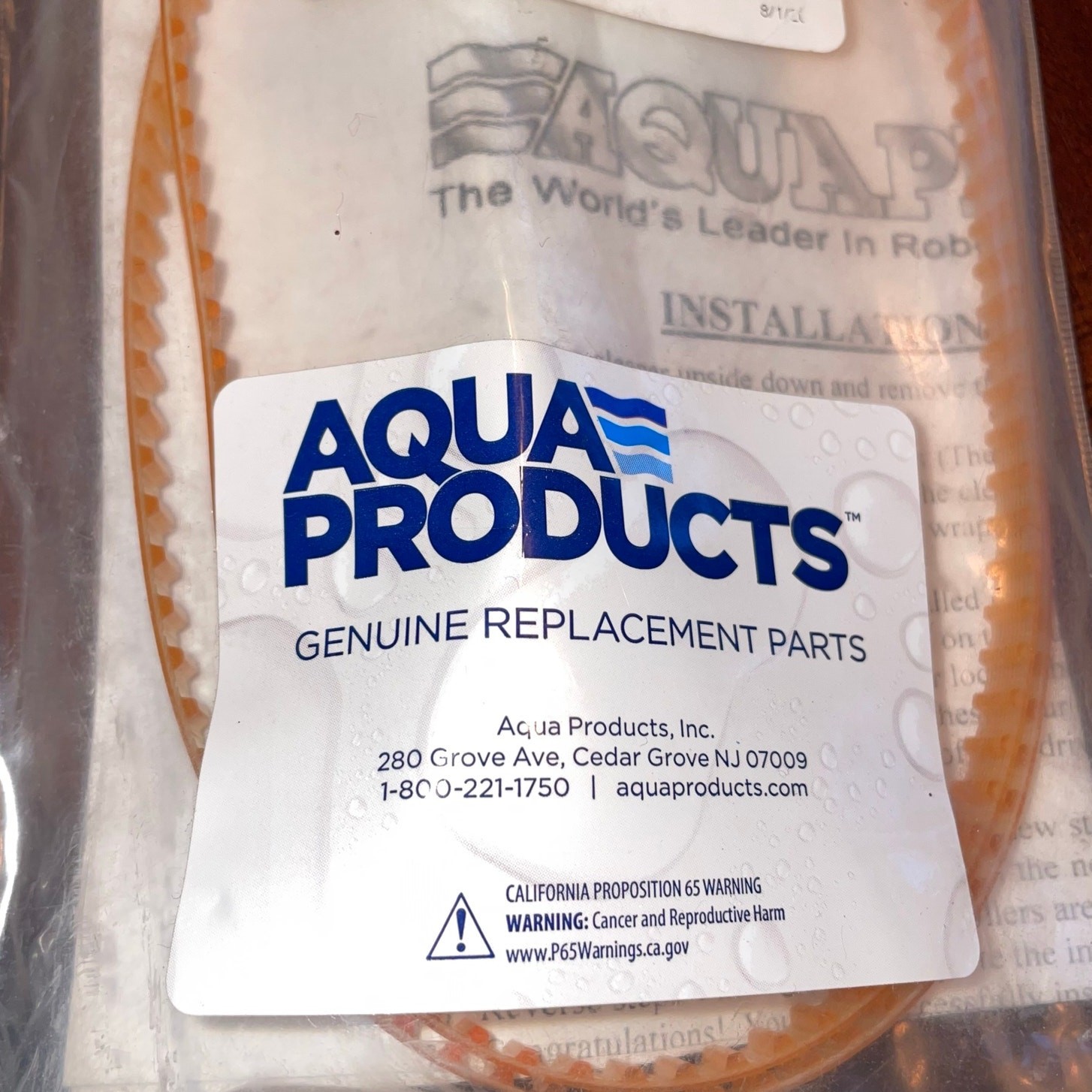 Aqua Products A3302PK Pool Cleaner Drive Belt 2-Pack Replacement Parts New