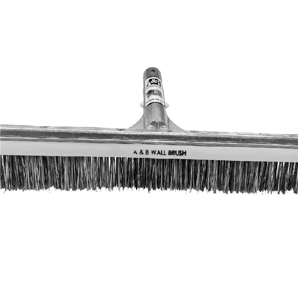 A & B 24&Prime; Commercial Curved Combination Wall Brush for Swimming Pool | 3024