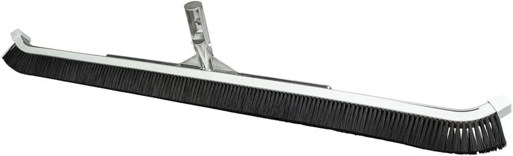 36-Inch Extra-Wide Commercial Swimming Pool Wall Brush, Heavy-Duty Aluminum Back