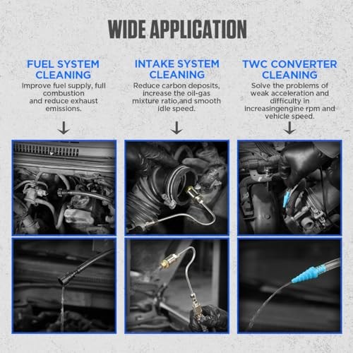 Fuel Injector Cleaner Kit, Automotive Fuel System Cleaning Kit, 1000ML Non