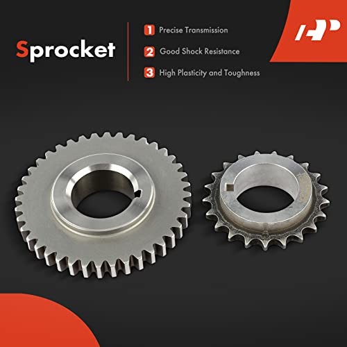 Engine Timing Chain Kit W/Tensioner [fits DOHC, 4Cyl 2.4L] Compatible with