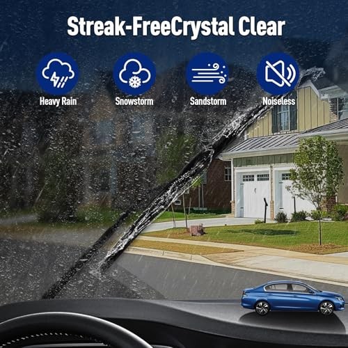 24&Prime; 20&Prime; 11&Prime; Front and Rear Windshield Wiper Blades for 2017-2023 For GMC Acadia