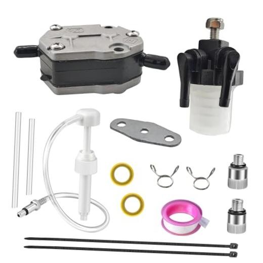 356040001M Fuel Pump and 3T1-02230-0 Fuel Filter for Tohatsu 2-Stroke 25-115 HP