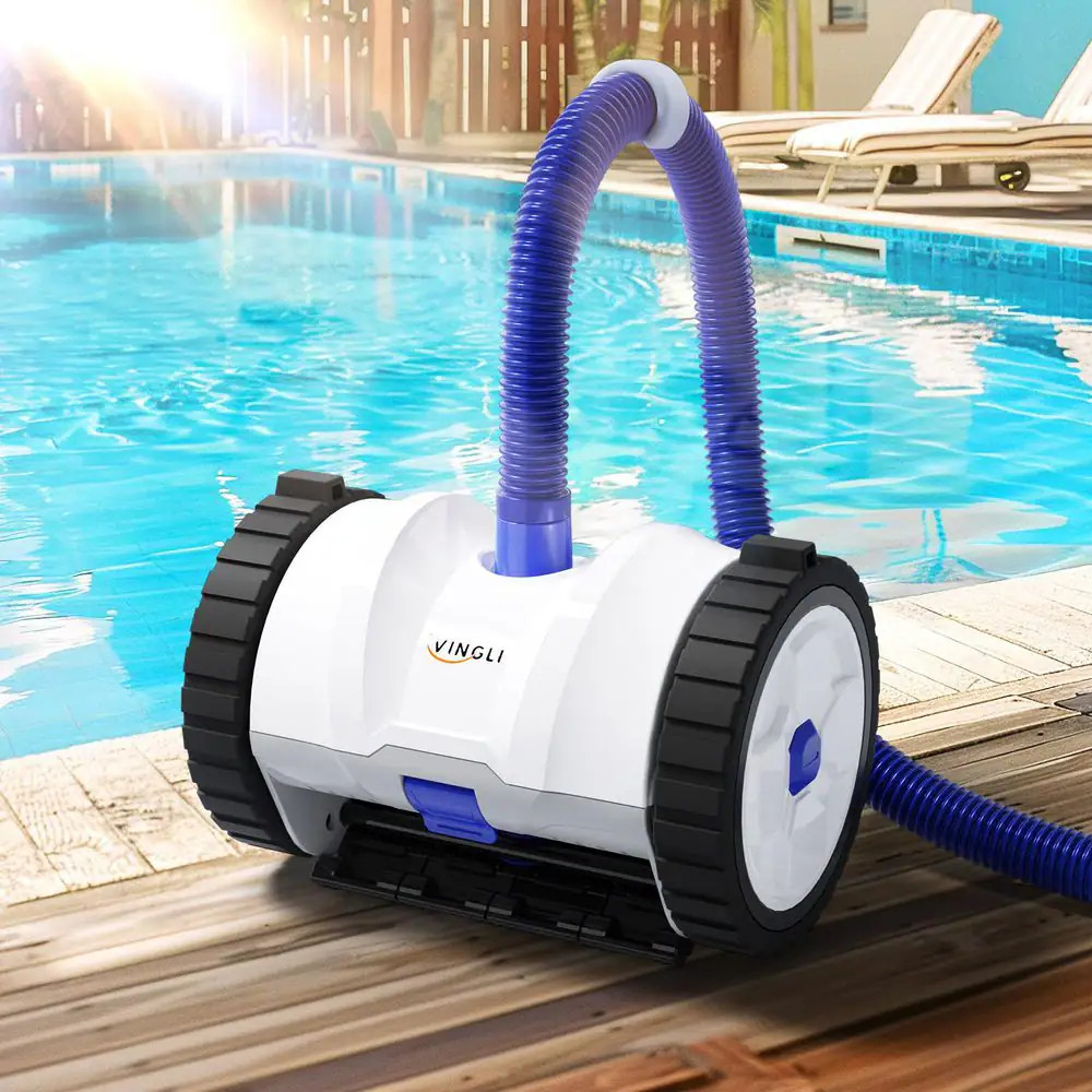 Automatic Suction Pool Vacuum for Plat Pool Climbs Walls with 39. 6Ft Hose