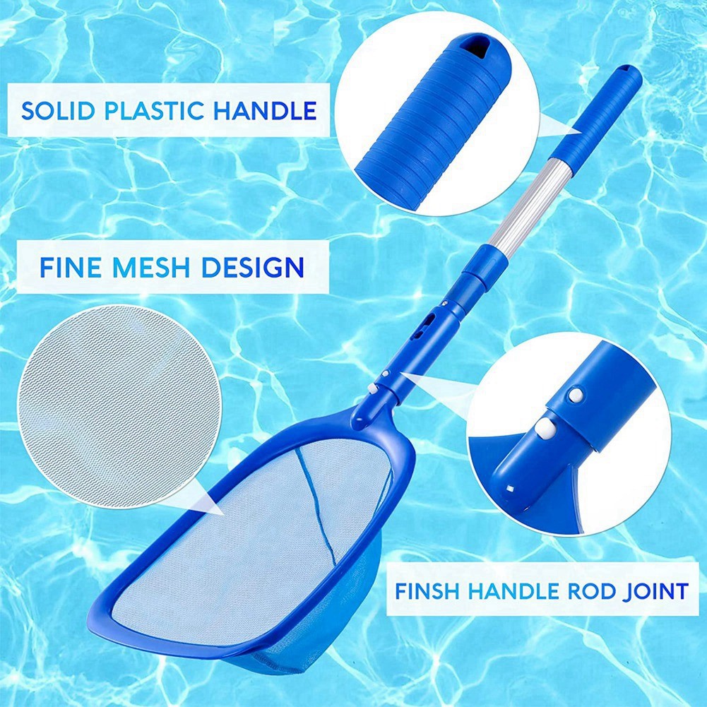 Pool Skimmer Pool Net with 3 Section Pole,Pool Skimmer Net with Fine Mesh7239