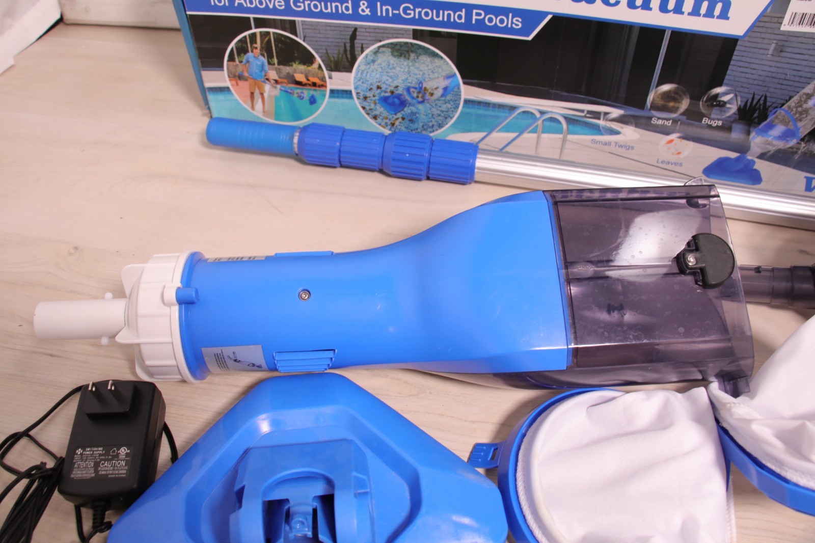 Handheld Pool Vacuum with Strong Suction, Cordless Pool Vacuum Battery Operated