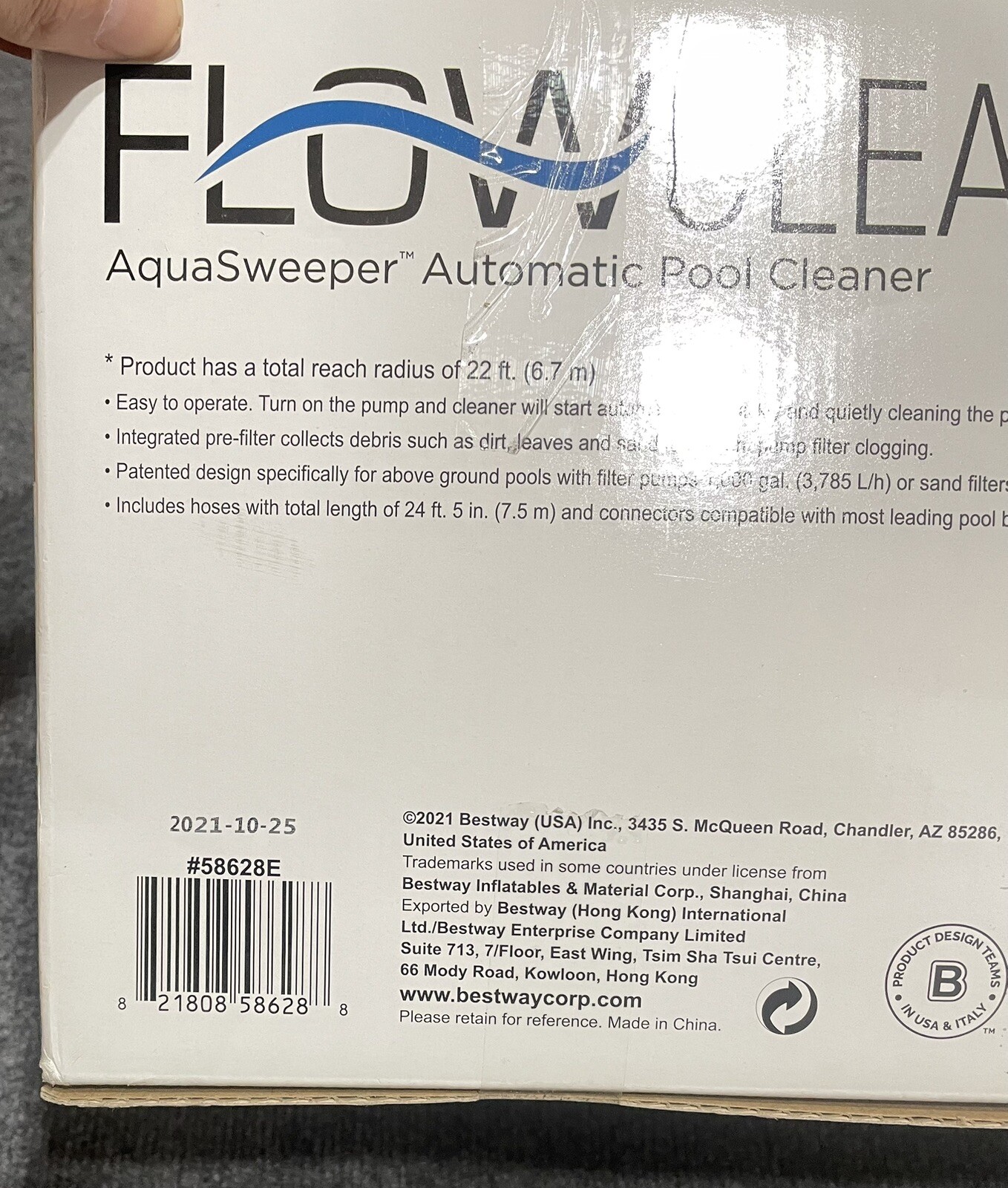 Bestway FlowClear AquaSweeper Automatic Pool Vaccuum For Above Ground Pools, New