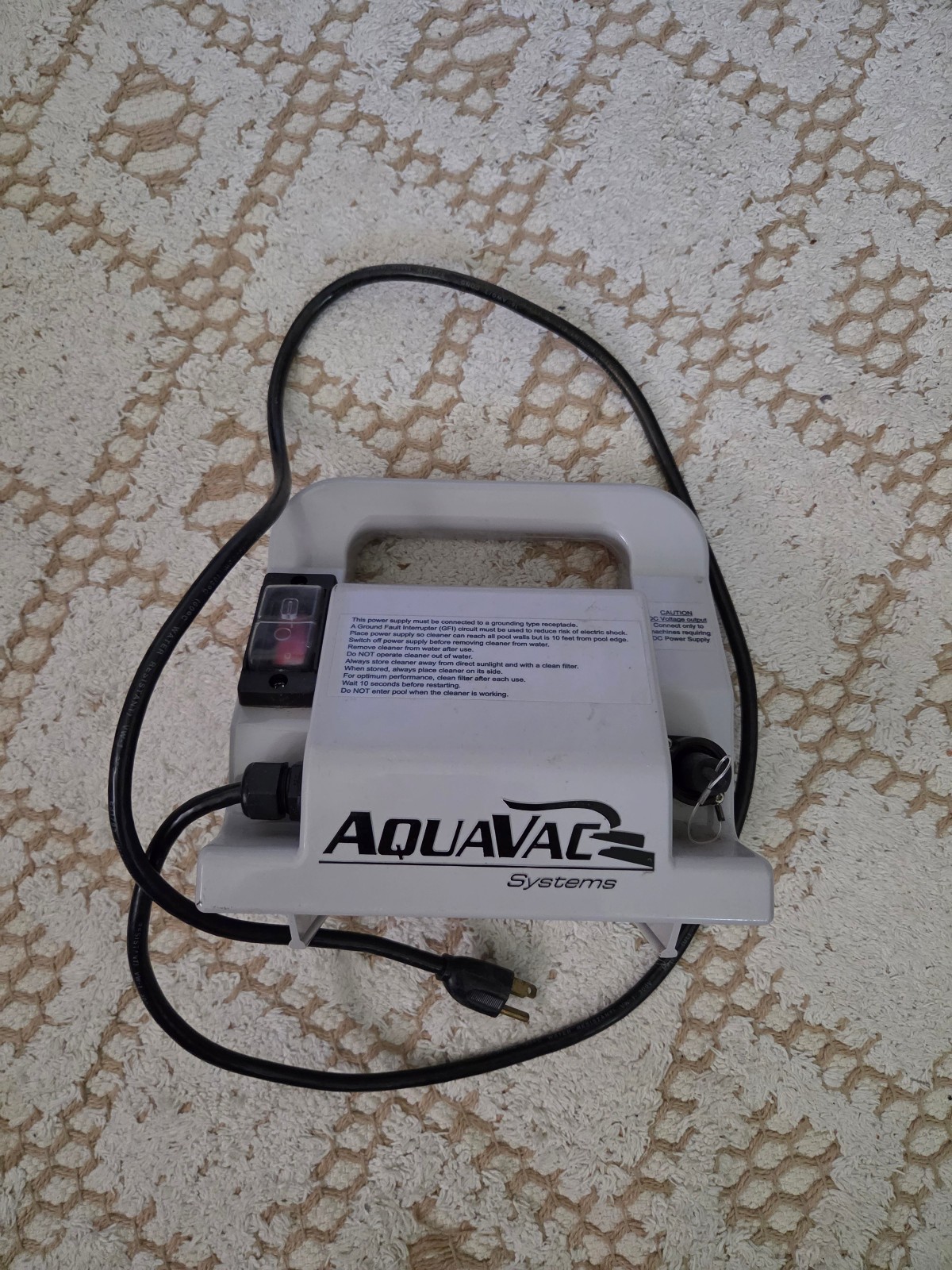 Hayward AquaVac Power Supply 30000 DCZ 110VAC. 3.5A, 24 VDC 50/60HZ