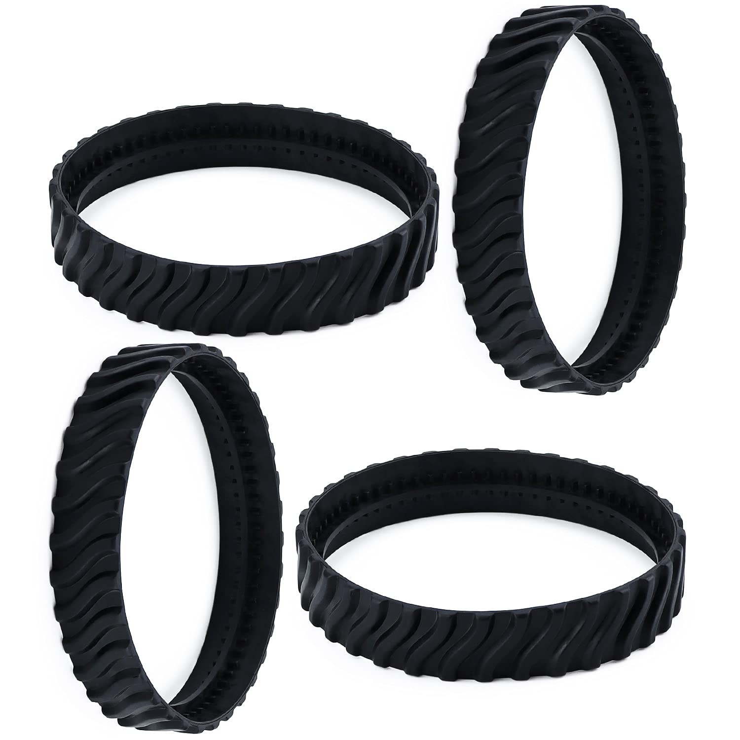 4 Pack Pool Cleaner Wheel Tires – Heavy-Duty Rubber for Zodiac MX8/MX6 Elite – U