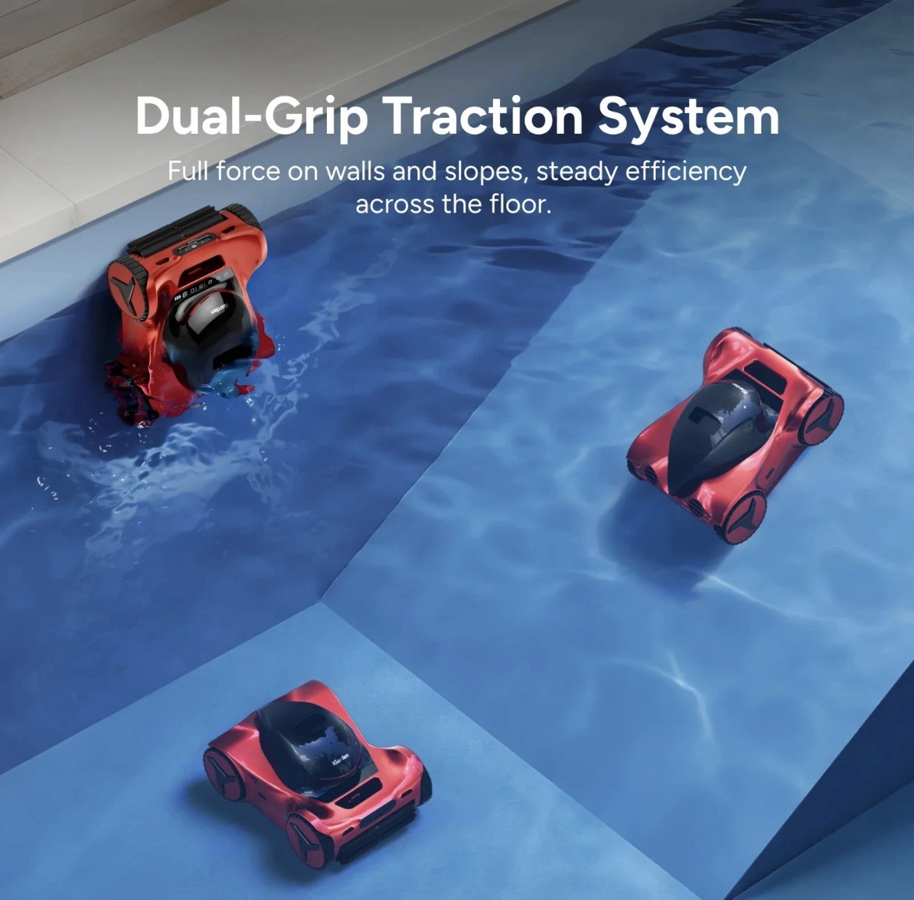 iGarden Pool Cleaner M1 AI Series 4.5H Runtime 3D AI Vision Cordless Robotic