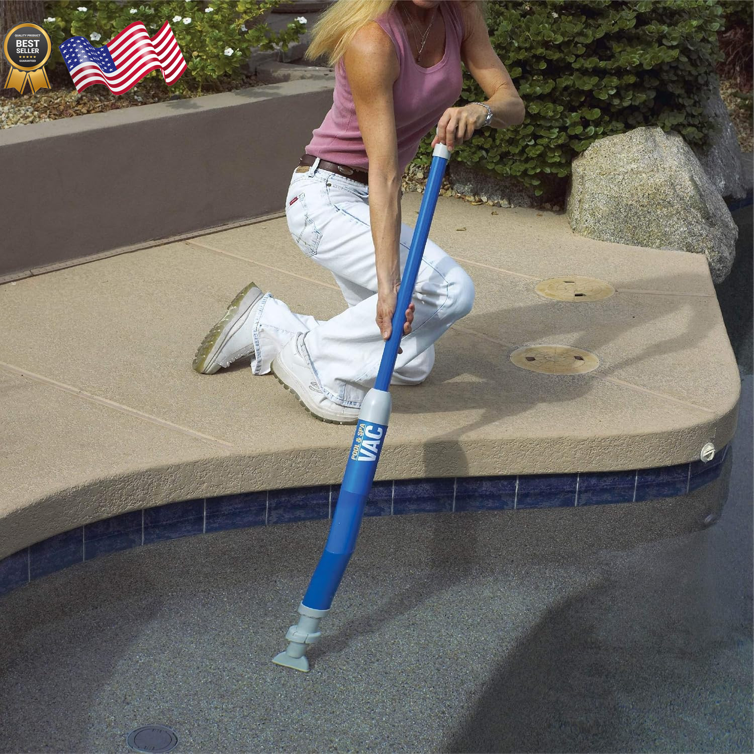 Manual Handheld Swimming Pool and Spa Vacuum Cleaner for Minor Debris