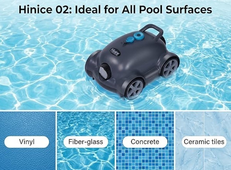 Robotic Pool Cleaner🌞 Automatic Pool Vac☀️ Cordless Pool Vacuum🌴 BIG 40w Motor