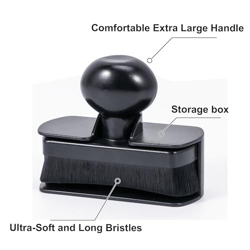 Car Tire Shine Applicator,Vegan Tire Shine Applicator with Curved 2 Black & Red