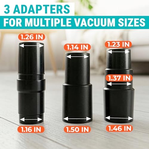 Horsehair Vacuum Brush Attachment/4 – Vacuum Attachments with 3 Hose 1