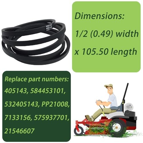 Mower Parts Replacement Belt, Suitable for Ariens 21546607 Drive 405143 405143