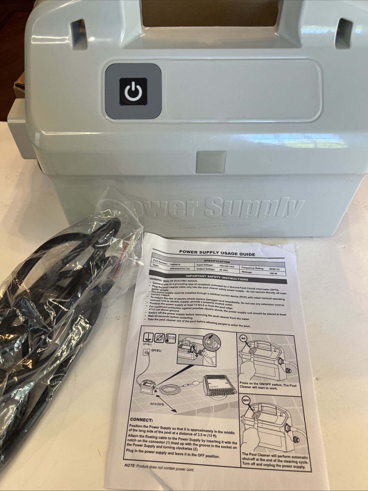 New 9995670-US-ASSY Basic Power Supply Replacement, Maytronics Dolphin 3001 DX5