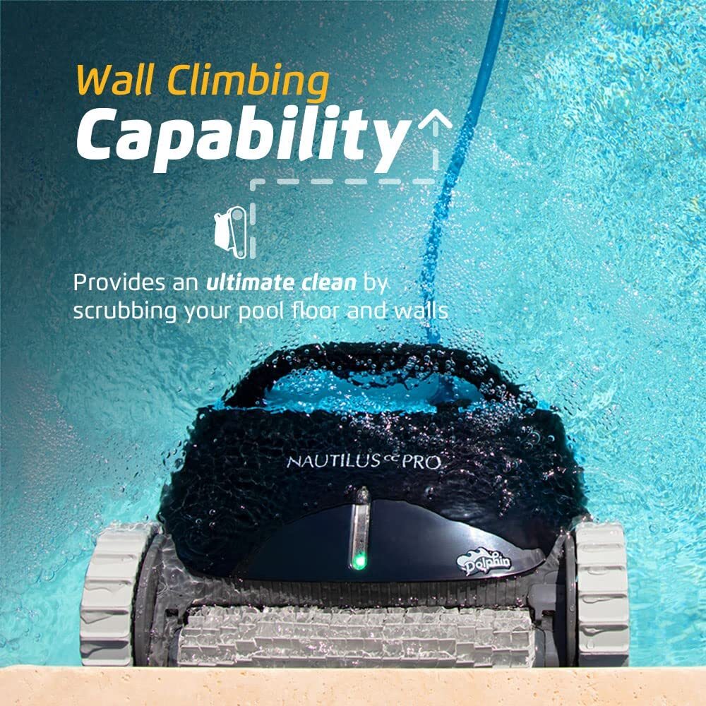 Dolphin Nautilus CC Pro Robotic Pool Vacuum Cleaner with Wi-Fi Control and Caddy