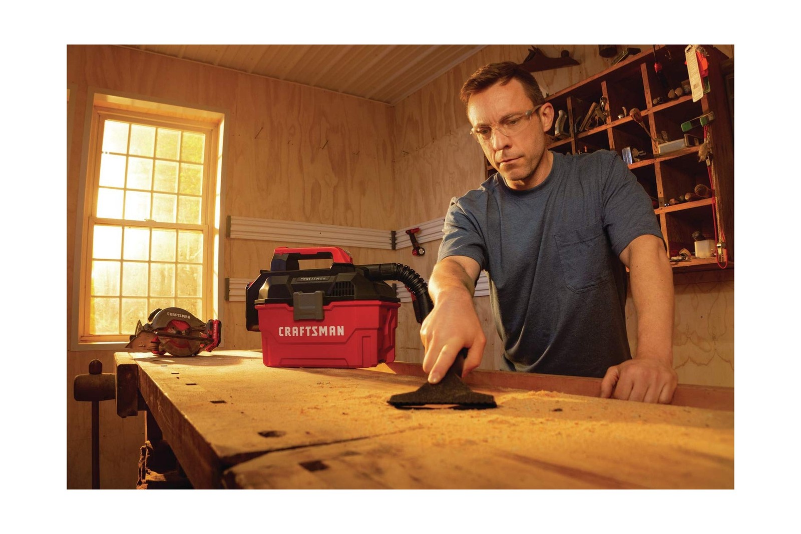 CRAFTSMAN V20 Cordless Vacuum Cleaner, Shop Vac Wet/Dry, 2 Gallon, 7ft Hose, …