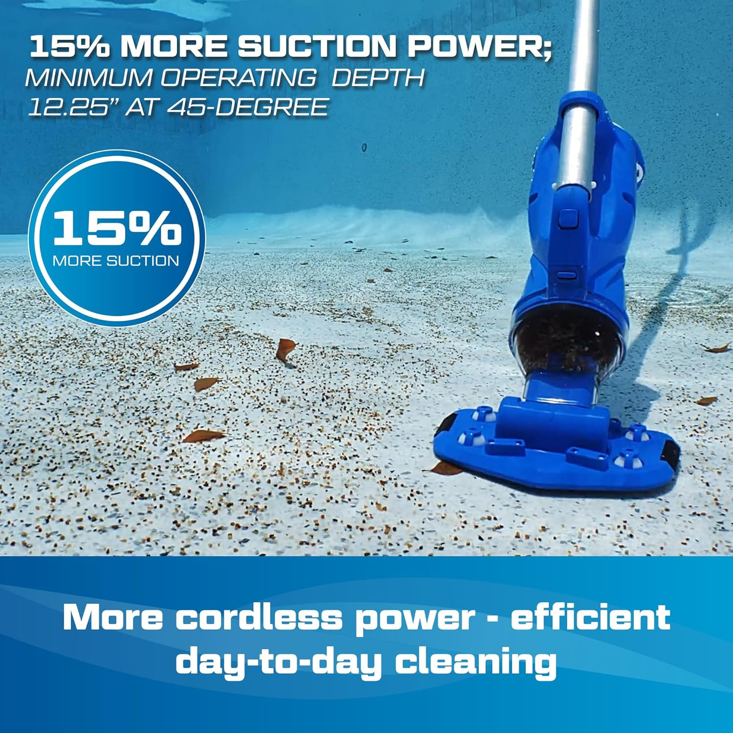 POOL BLASTER Catfish (Gen 2) Cordless Spa & Hot Tub Vacuum, More Power & Capacit