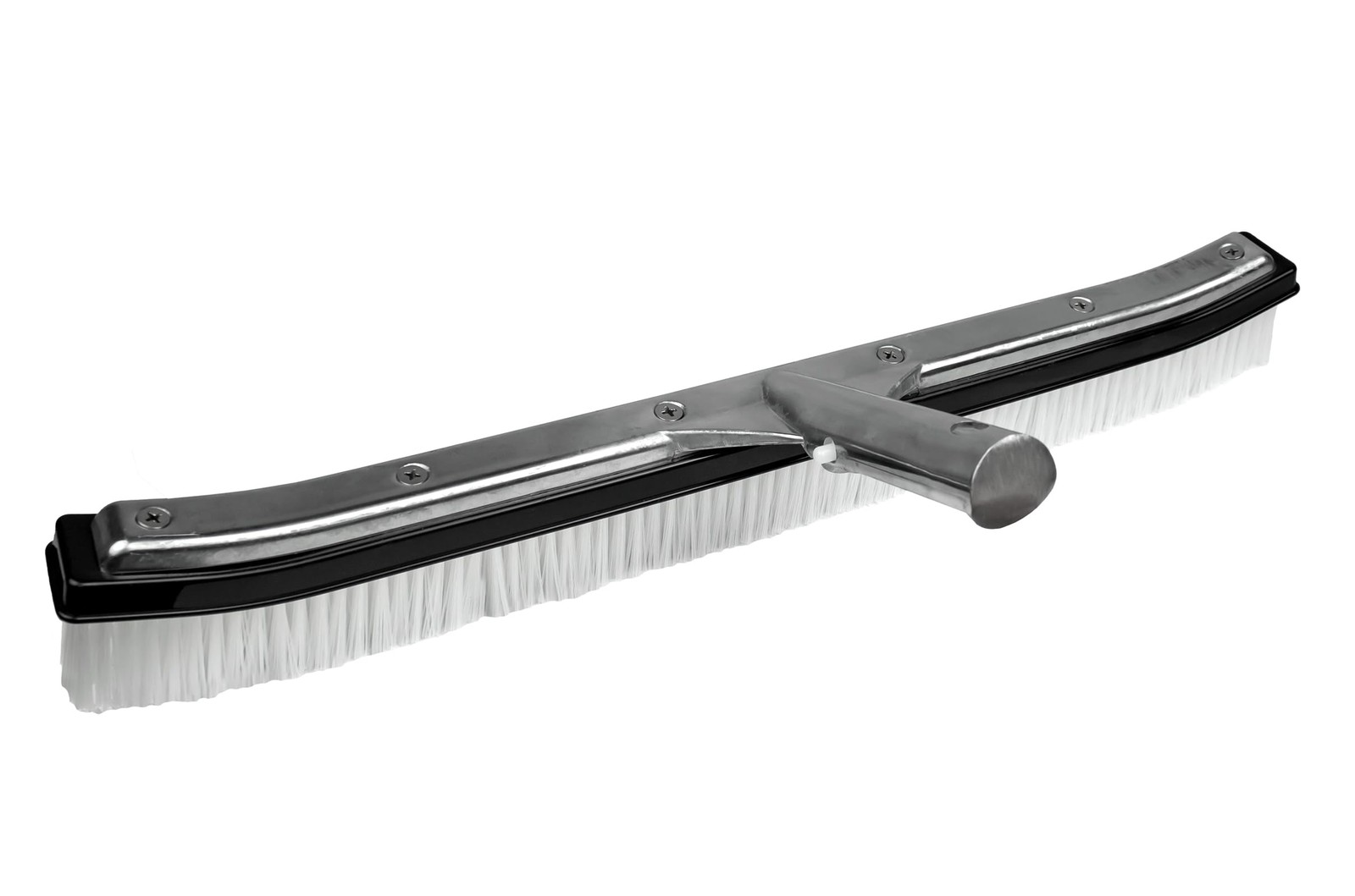 18Inch Pool Wall Brush Aluminum Back, Nylon Bristles for Inground Pools
