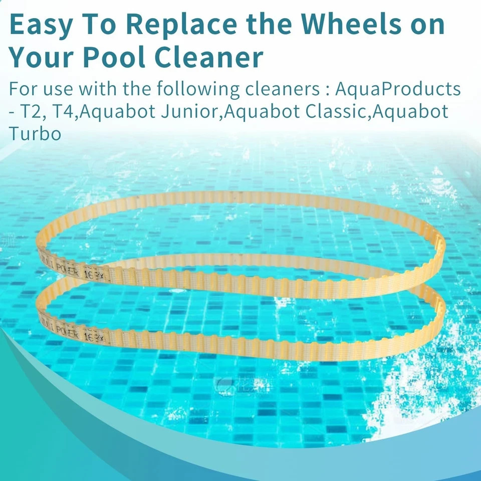 4pcs Pool Cleaner Drive Belts Replacement for Aquabot Parts 3302 A3302PK Belt