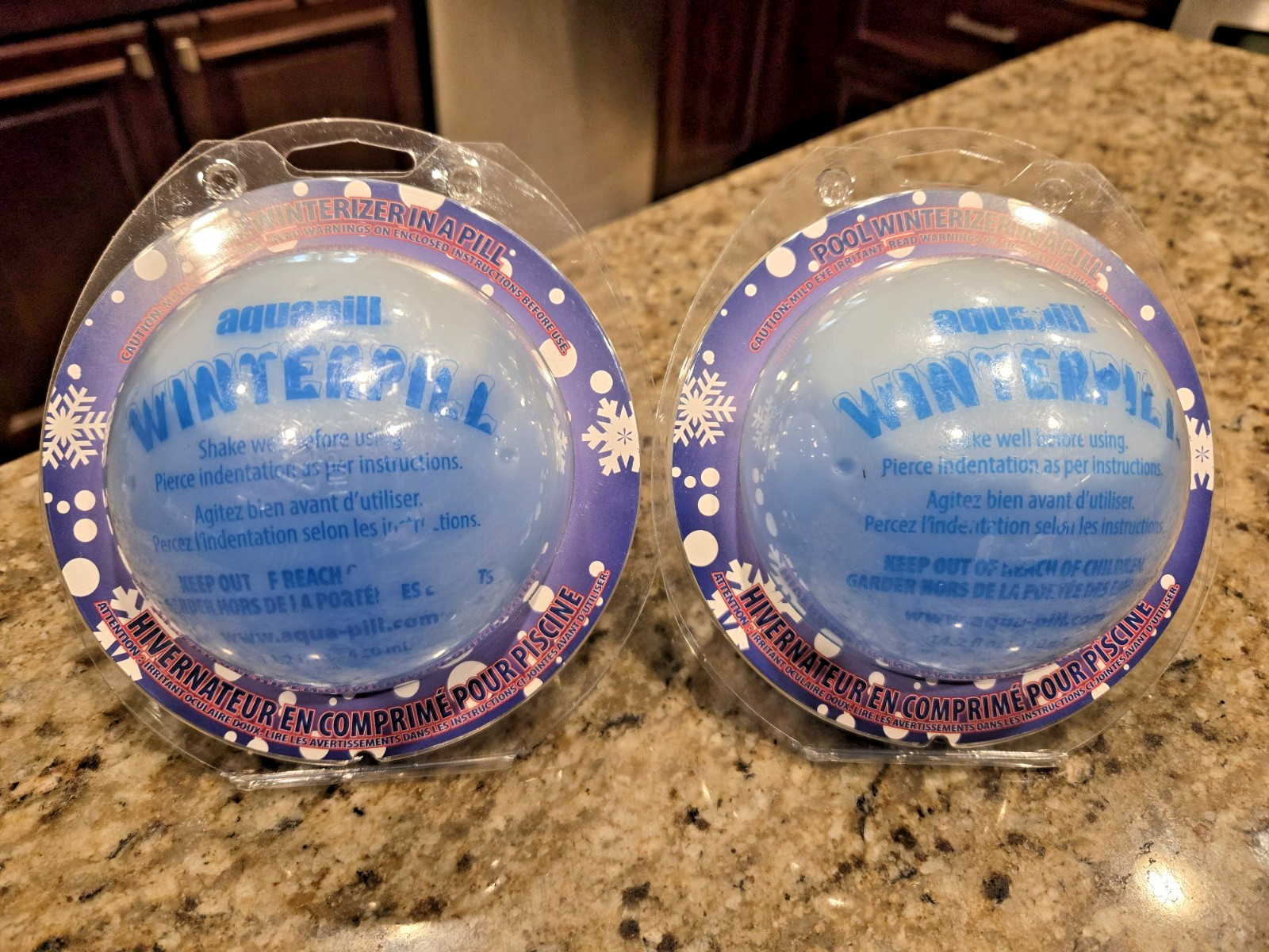 AquaPill WinterPill 2-Pack, All-In-One Pool Winterizer Ball, AP71, 30K Gal, New!