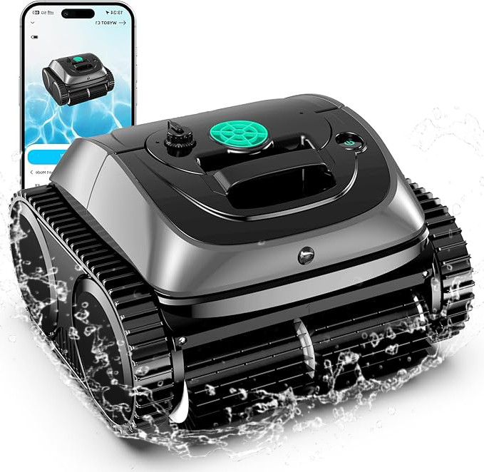 WYBOT C1 Pool Robot Vacuum, Smart APP Support, Auto Wall & Waterline Cleaning