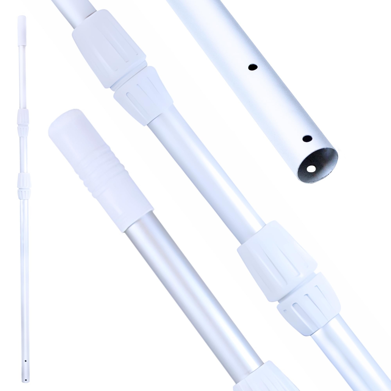 Hydrotools 4 to 12 Feet Telescopic Pool Cleaning Pole Universal Fit
