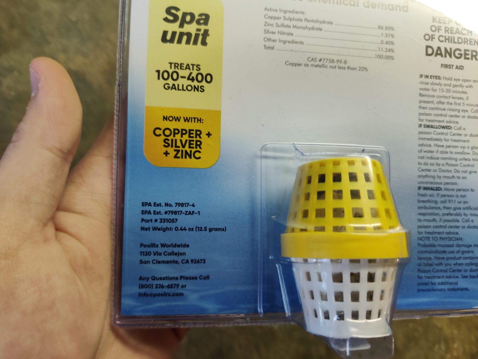 PooI RX+ Worldwide spa unit 100-400 gallons Free Shipping Pool Supplies Mineral