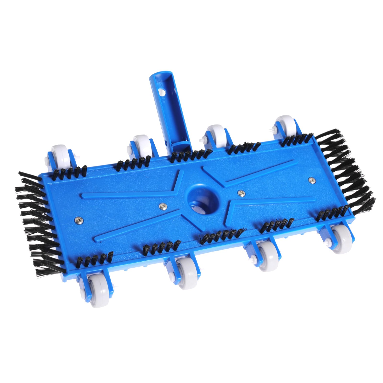 14&Prime; Heavy Duty Pool Vacuum Head with Brushes & Aluminum Handle Connector