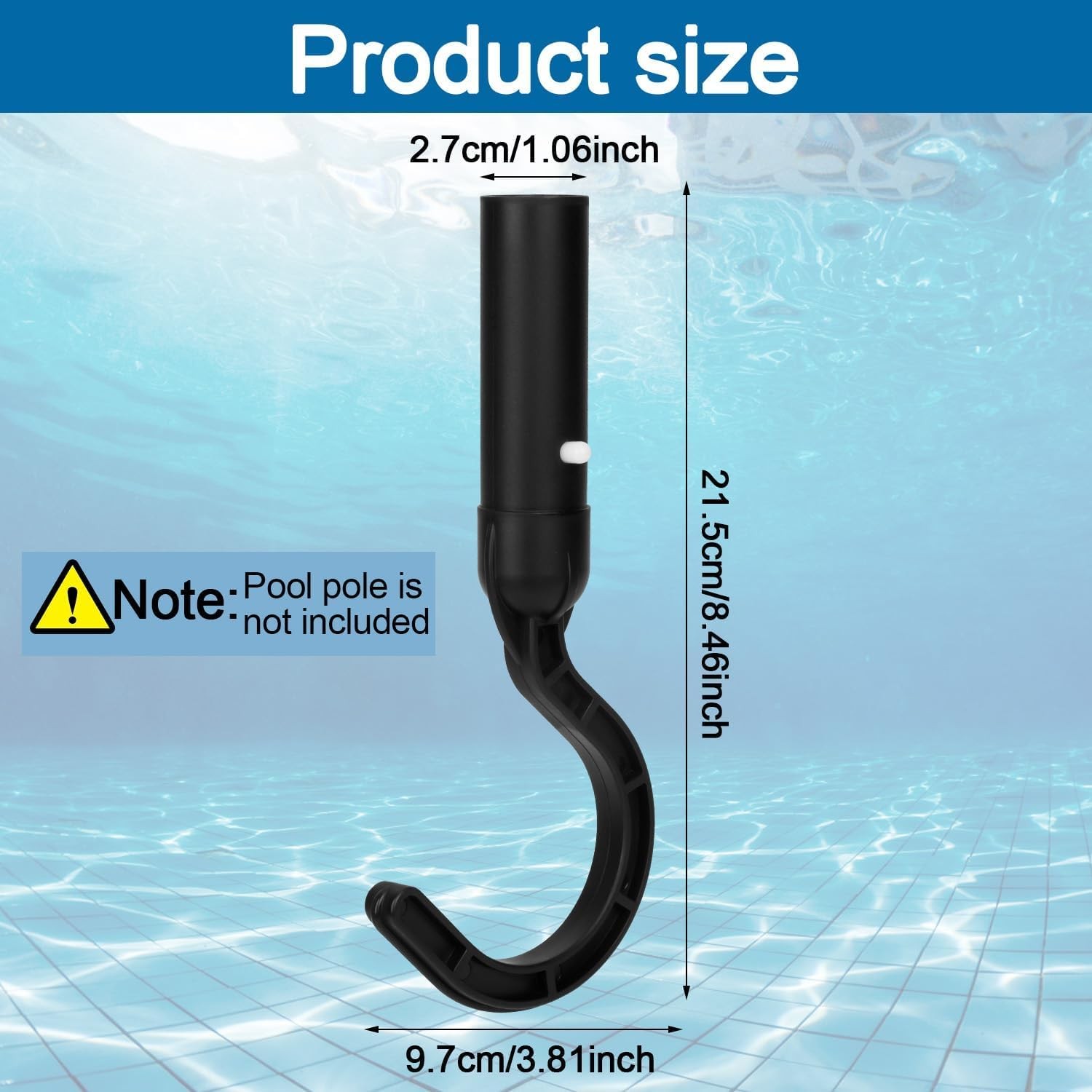 Pool Cleaning Tool Organizer Hooks, Heavy Duty Utility Hanger for Pool Skimme…