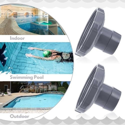 Gray Pool Vacuum Hose Adapter – 2 Pcs Above Ground Skimmer Vacuum Hose