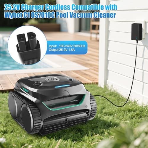 Charger for WYBOT Robotic Pool Cleaner,25.2V Charger Adapter Compatible with