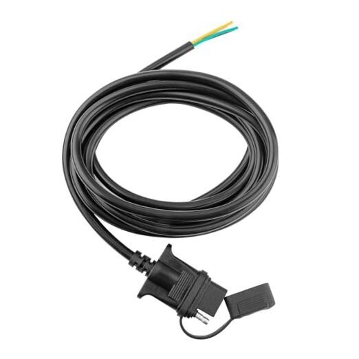 Vehicle Side 4-Pin Flat Trailer Wiring Harness 9.5Ft, Heavy Duty 9.5 FEET
