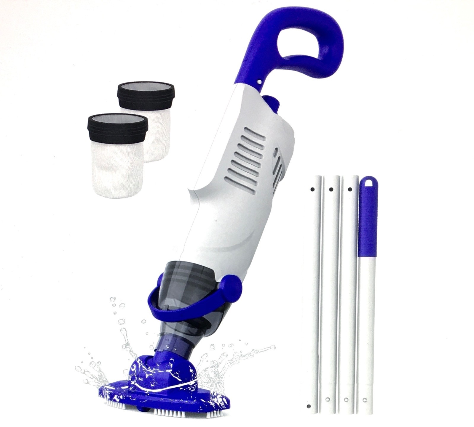 LITTLE SHARK Pool Vacuum For Above Ground Pool, Hot Tub Vacuum 60W Motor, Sealed