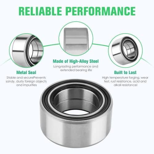 Front CV Axle & Wheel Bearing Kit for Polaris 2010-2017 2*Front Axles+bearings