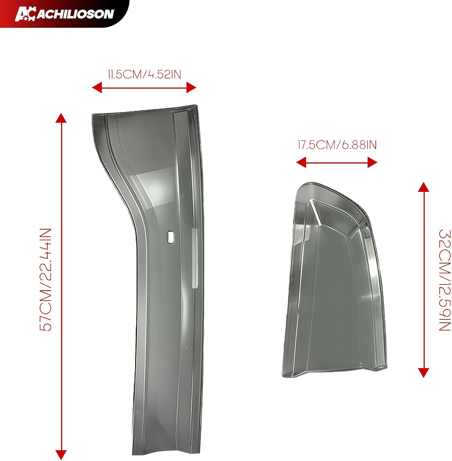 For Dodge Charger Smoked Gray Tail Light Covers 2015-2024 | Premium ABS Rear Lig