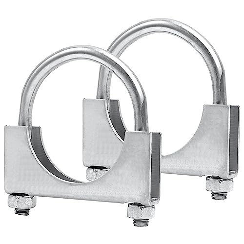 6 inch Heavy Duty U-Bolt Exhaust Clamp for OD Exhaust Tail Pipe Diameter, 6&Prime;