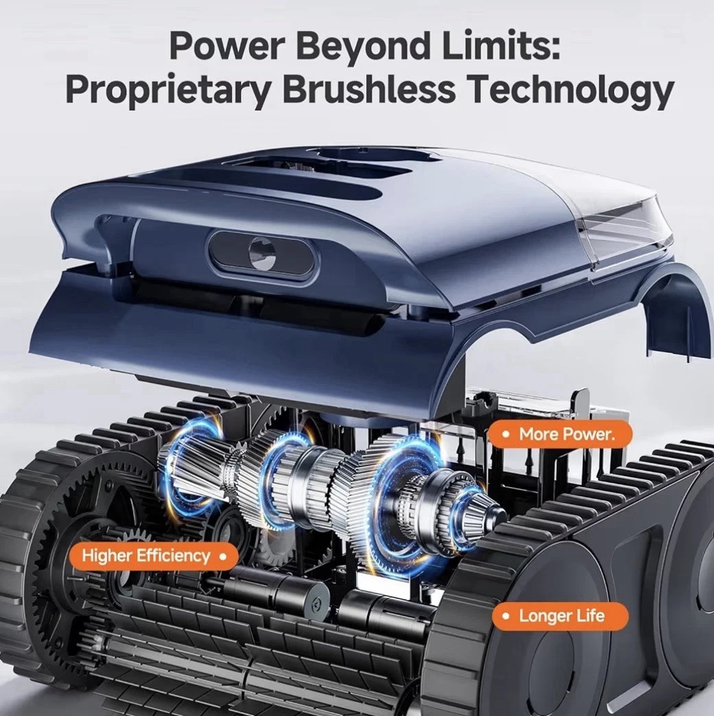 SEAUTO SAT25 Pool Cleaner Wall Climb Cordless Robotic Pool Robot In-Ground Pools