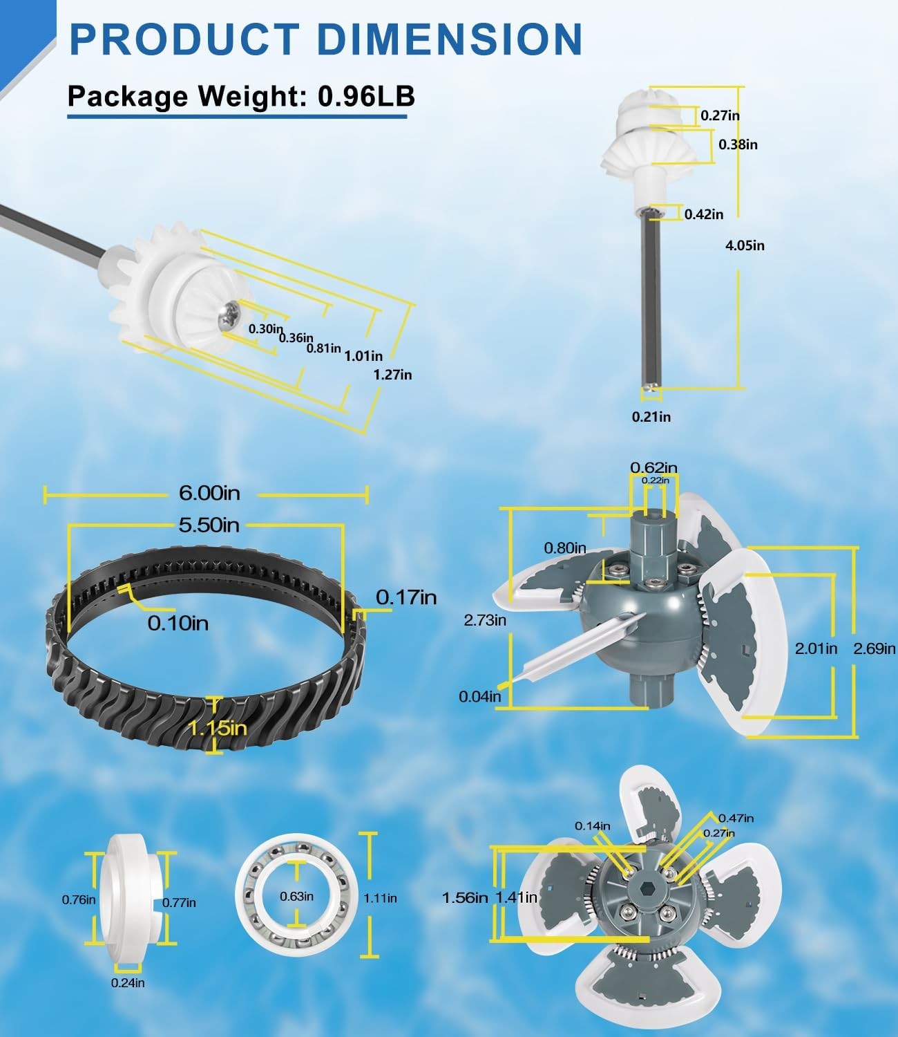 Tune Up Kit for Zodiac Baracuda MX6, MX6 Elite, MX8, MX8 Elite Pool Cleaner