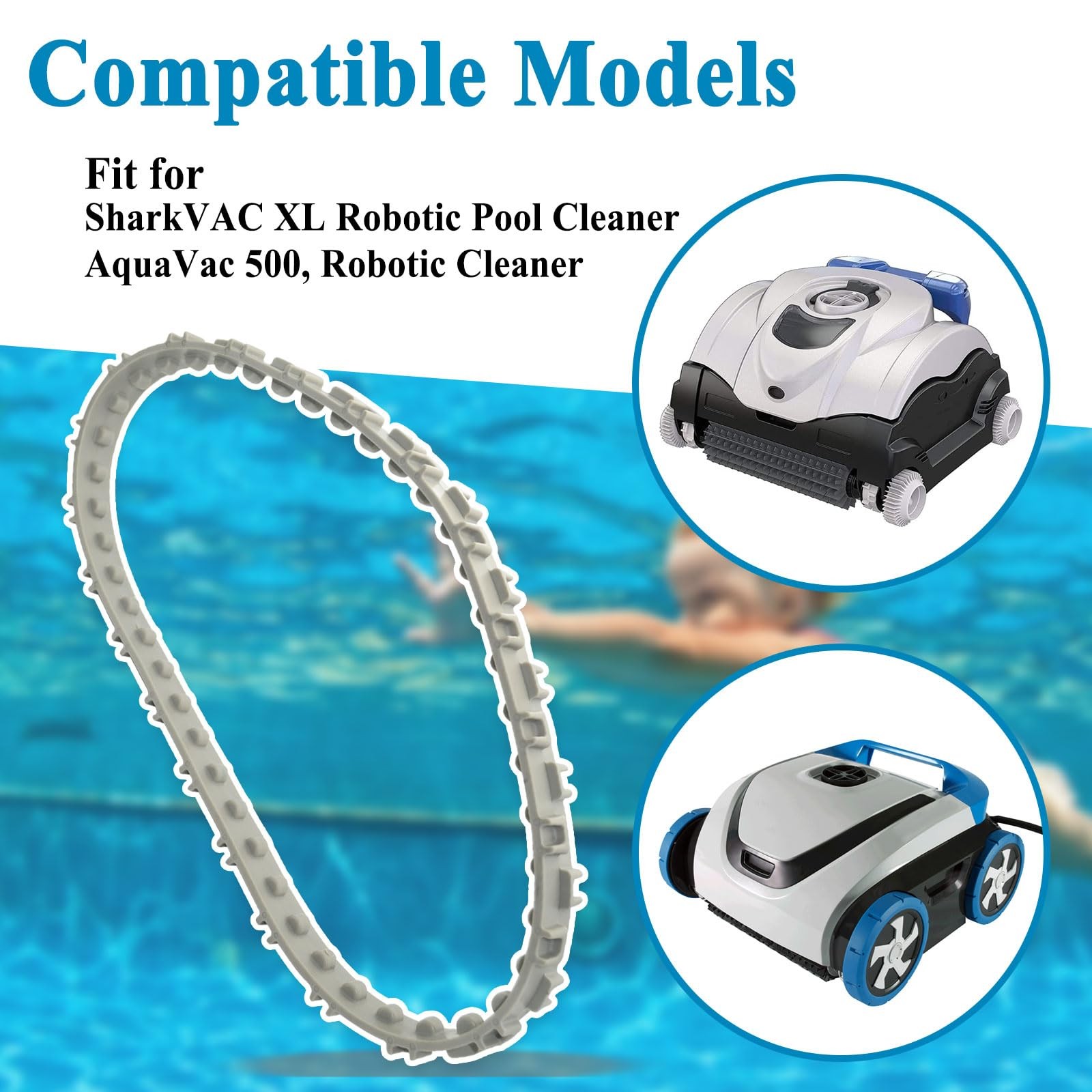 RCX97501GR Drive Track Belt Replacement for SharkVac XL Robotic Pool and Spa …