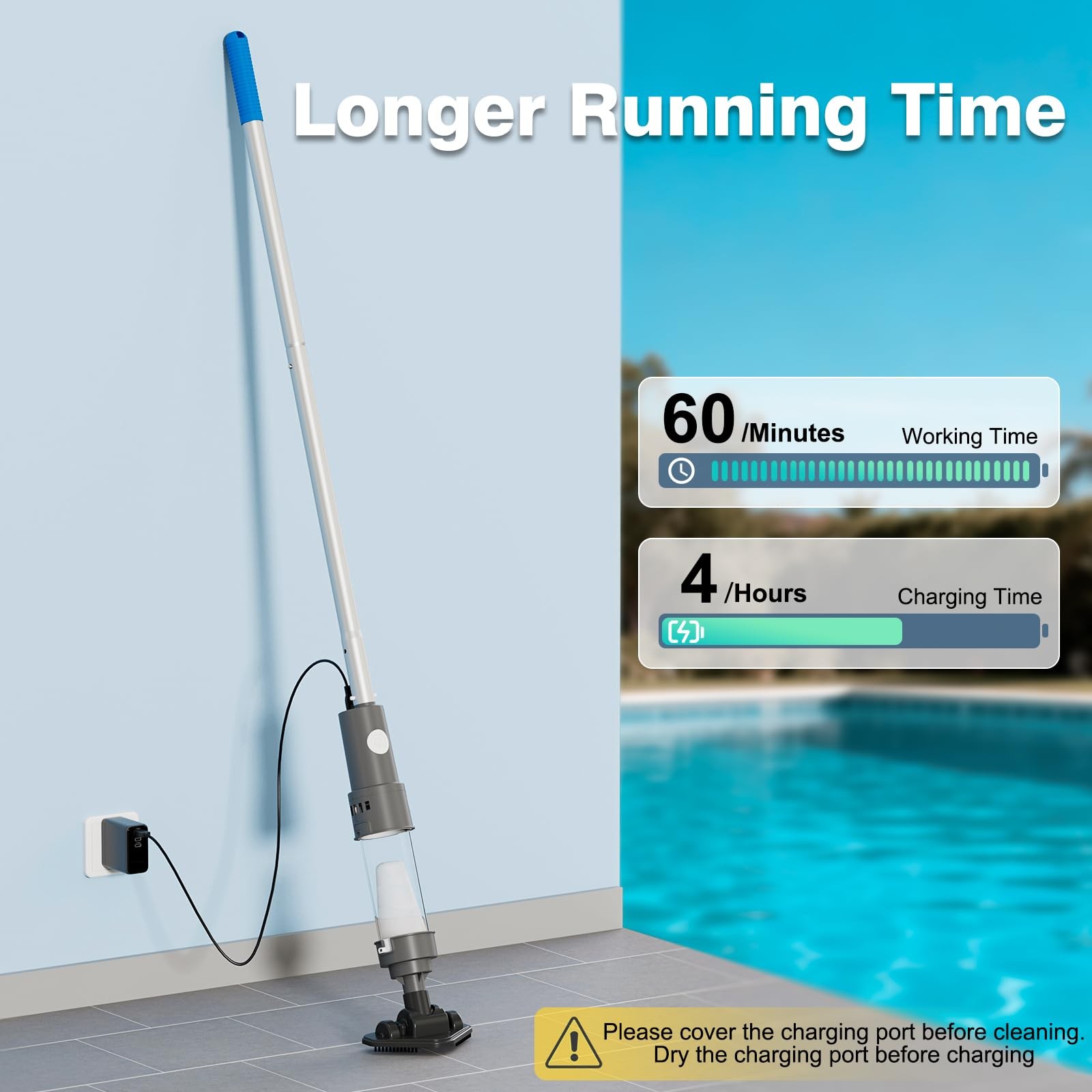 Handheld Spa Hot Tub Vacuum, Cordless Small Above Ground Pool Vacuum Cleaner …