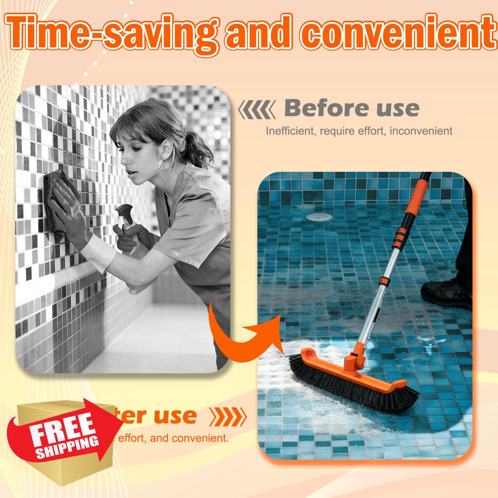 SISUPASSIE Pool Brush Kit 16FT