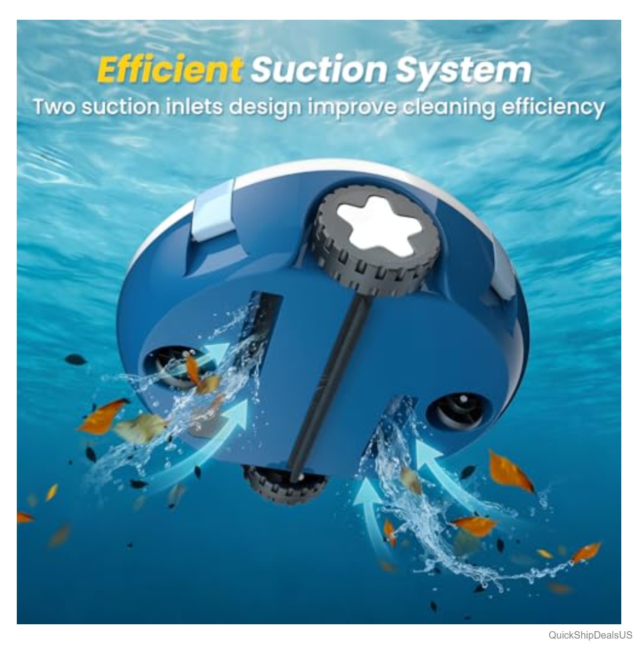 Cordless Robotic Pool Cleaner 5200mAh Battery 120 Min Runtime Above Inground
