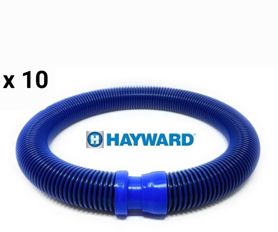 10 x Hose 1m – Genuine Hayward Navigator V-Flex / PoolVac V-Flex Blue & Black