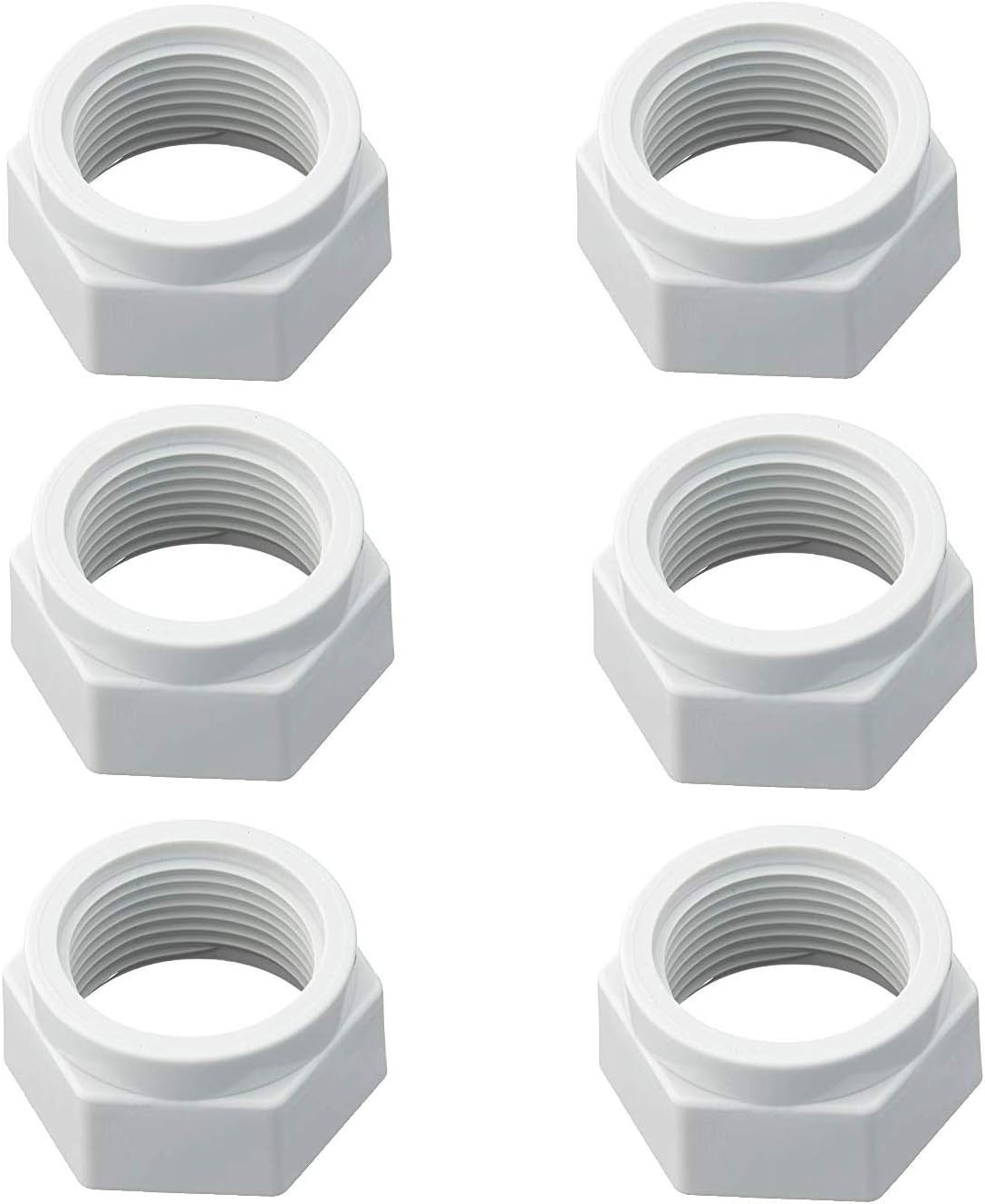 Reliable ED15 Pool Cleaner Feed Hose Mender Nut, Fits Pentair Models – 6 Pack
