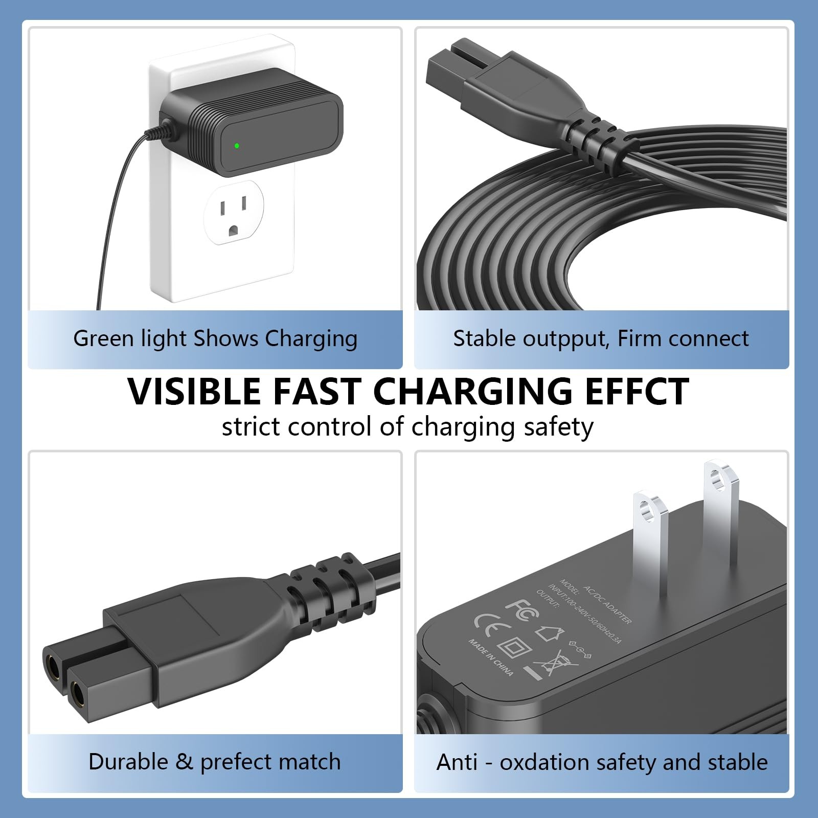 Charger for WYBOT Robotic Pool Vacuum Cleaner Compatible with Wybot C1 OS7010…