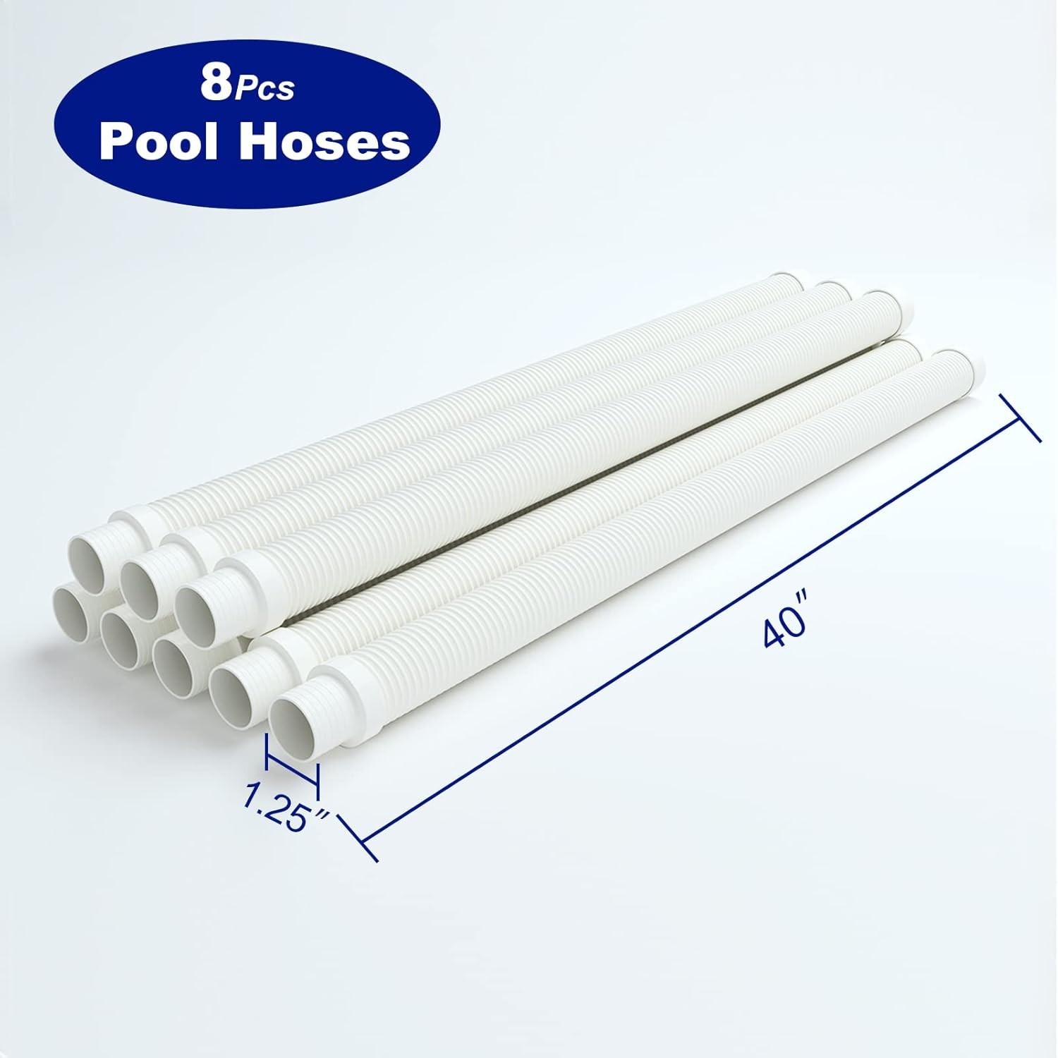 Versatile 1.5&Prime; Pool Cleaner Hose: 8 Durable Hoses for Efficient Cleaning