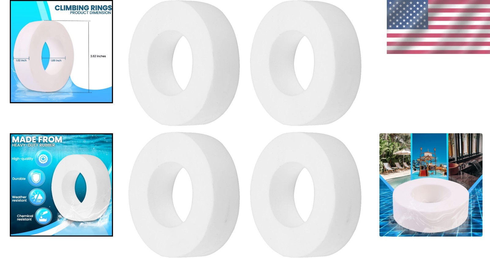 Climbing Ring Replacement Kit for Maytronics Dolphin – Quality 4 Count